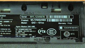 find-HP-model-under-battery